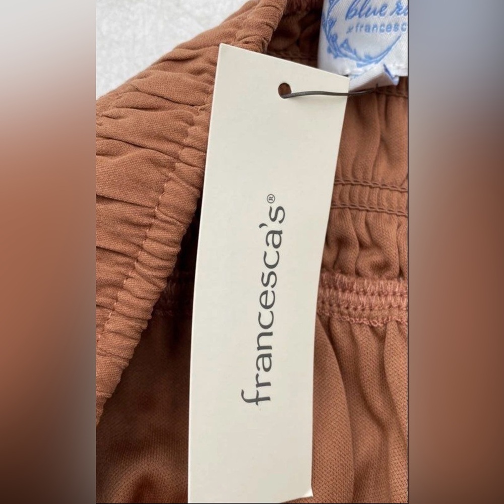 Francesca's Collections Rust High-Low Ruffle Maxi Skirt - Picture 7 of 8